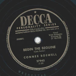 Connee Boswell - Begin the Beguine / Believe it beloved