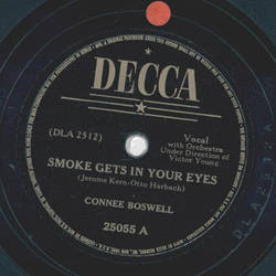 Connee Boswell - Smoke gets in your eyes / Look for the silver lining