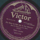 Harry Lauder - Its nice to get up in the Mornin / unbespielt