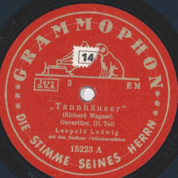 Berliner Philharmonisches Orchester, Dir.: Leopold Ludwig - Tannhuser (Wagner) Ouvertre, 2 Platten