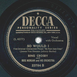 Bing Crosby - My Heart goes Crazy / So would