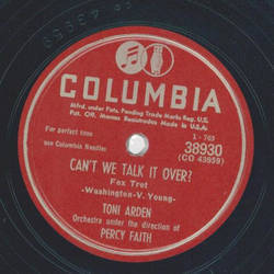 Toni Arden - Cant we talk it over? / Only a moment ago