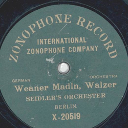 Seidlers Orchester - Weaner Madln, Walzer / Donauwellen, Walzer