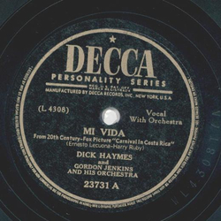 Dick Haymes - Mi Vida / Another night like this