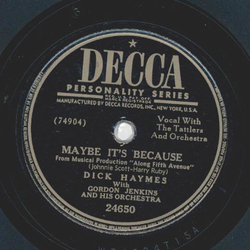 Dick Haymes - Maybe its because / It happens eyery Spring