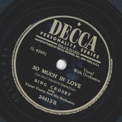 Bing Crosby - Ill remember April / So much in Love