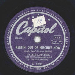 Nellie Lutcher - Thats how it goes / Keepin out of mischief now
