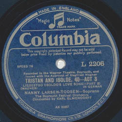 Nanny Larsen-Todsen - Tristan und Isolde 39 - Akt 3 / Tristan und Isolde 40 - Akt 3