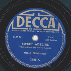 Mills Brothers - Sweet Adeline / You tell me your dream Ill tell you mine