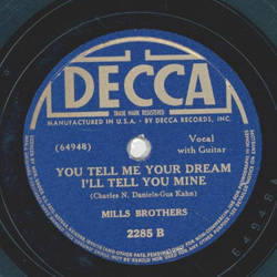Mills Brothers - Sweet Adeline / You tell me your dream Ill tell you mine