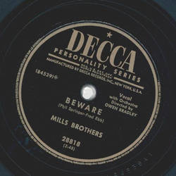 Mills Brothers - Beware / Who put the devil in Evelyns eyes