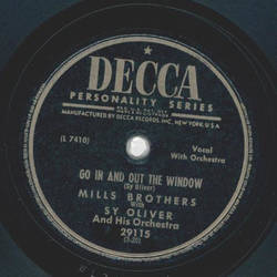 Mills Brothers - A Carnival in Venice / Go in and out the window