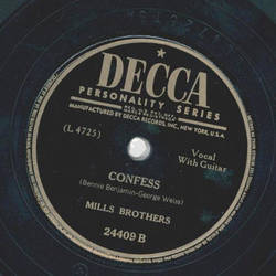 Mills Brothers - Someone cares / Confess