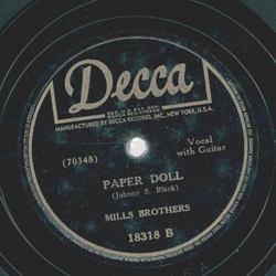 Mills Brothers - Ill be around / Paper Doll