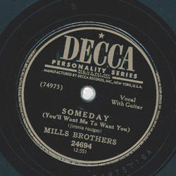 Mills Brothers - Someday / On a Chinse Honeymoon