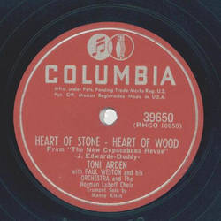 Toni Arden - Heart of Stone Heart of Wood / Theres always my Heart