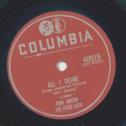 Toni Arden - All I desire / The Lovers Waltz