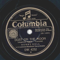Henry Hall - Dust on the Moon / Somewhere in the blue ridge mountains