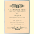 Serge Koussevitzky - R. Strauss Op. 30 Also Sprach...