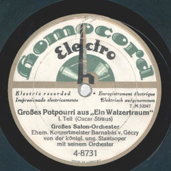 Großes Salon-Orchester - Großes Potpourri aus: Ein...