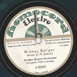Felix Lemeau - Wiener Brger / Die Zigeunerprimas