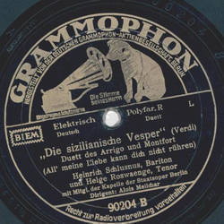 Heinrich Schlusnus - Die sizilianische Vesper 