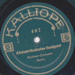 Bchner-Orchester - Altniederlndisches Dankgebet / Intermezzo Siinfonico