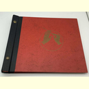 Schellackplattenalbum 25cm (10) rot mit Motiv und...