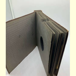 Schellackplattenalbum 25cm (10) graubraun