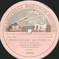 Enrico Caruso - Pescatori di Perle / unbespielt (Motiv Engel)