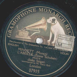 Joska Szigeti - Minuett & Labeille / unbespielt (Motiv...