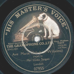 Joska Szigeti - Ave Maria / unbespielt (Motiv sitzender...