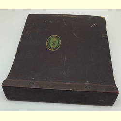 Schellackplattenalbum 25cm (10) dunkelbraun Edeltonaufdruck