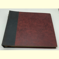 Schellackplattenalbum 25cm (10) dk-rot, schwarz Muster
