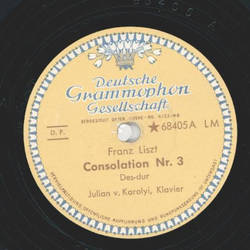 Julian v. Karolyi - Consolation Nr. 3 Des-dur / Prlude Nr. 5 g-moll op. 23