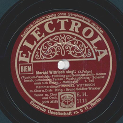 Marcel Wittrisch - Marcel Wittrisch singt (2. Folge)
