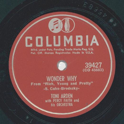 Toni Arden - Dark is the night / Wonder why