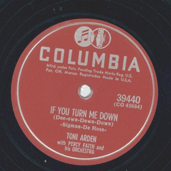 Toni Arden - If you turn me down / Invitation to a broken heart
