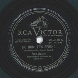 Fran Warren - Ho hum, its spring / Dont say goodbye