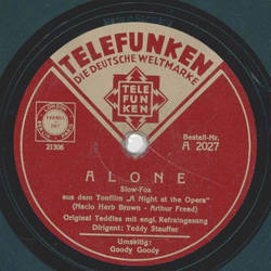 Teddy Stauffer - Alone / Goody Goody