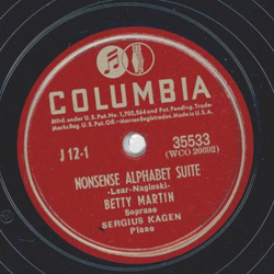 Betty Martin - Nonsense Alphabet Suite (2 Records) 