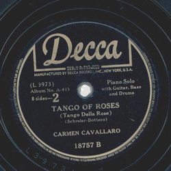 Carmen Cavallaro - Serenade, Italian Folk Songs (4 Records) 