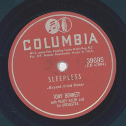Tony Bennett - Sleepless / Somewhere along the way 