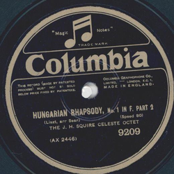 The J. H. Squire Celeste Octet - Hungarian Rhapsody, Teil I und II