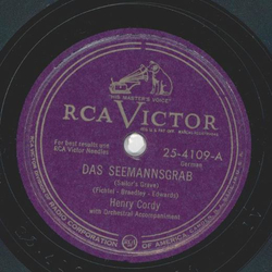 Henry Cordy - Das Seemannsgrab / O du mein Edelweiss