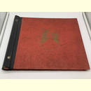 Schellackplattenalbum 30cm (12) rot mit Motiv und...
