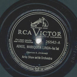 Artie Shaw - Adios, Marriquita, Linda / Frenesi