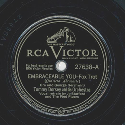Tommy Dorsey - Embraceable You / The Sunshine of your Smile 