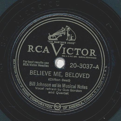 Bill Johnson - Believe me, beloved / Say Something nice about me
