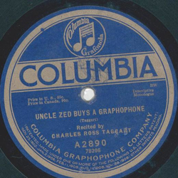 Charles Ross Taggart - Uncle Zed and his Fiddle / Uncle Zed buys a Graphophone